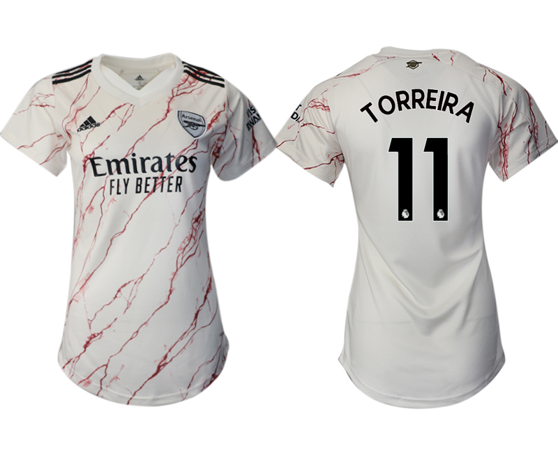 Men 2021 Arsenal away aaa version womens #11 soccer jerseys->customized soccer jersey->Custom Jersey